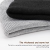 DRESHOW BQUBO 3 Pack Baby Beanies Toddler Kids Winter Hats Soft Knit Hat for Baby Boys Girls Warm Cap Beanies(4 Pack Knit Cap: Beige  Orange  Light Grey  Black)