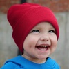 DRESHOW BQUBO 3 Pack Baby Beanies Toddler Kids Winter Hats Soft Knit Hat for Baby Boys Girls Warm Cap Beanies(4 Pack Knit Cap: Black  Red  Khaki  Navy Blue)
