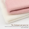 DRESHOW BQUBO 3 Pack Baby Beanies Toddler Kids Winter Hats Soft Knit Hat for Baby Boys Girls Warm Cap Beanies(4 Pack Knit Cap: Purple  Pink  Milky White  Light Grey)