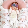 DRESHOW BQUBO Handmade Baby Headbands Soft & Stretchy Hair Bands with Bows Nylon Bows Hairbands for Girls Newborn Infant Toddlers Hair Accessories 3 pack(3 Pcs: Barbie Pink/Coffee/Purple)
