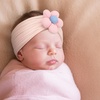 DRESHOW BQUBO Handmade Baby Headbands Soft & Stretchy Hair Bands with Bows Nylon Bows Hairbands for Girls Newborn Infant Toddlers Hair Accessories 3 pack(3 Pcs: Light Pink/Pink/Coffee)