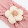 DRESHOW BQUBO Handmade Baby Headbands Soft & Stretchy Hair Bands with Bows Nylon Bows Hairbands for Girls Newborn Infant Toddlers Hair Accessories 3 pack(3 Pcs: White/Pink/Black)