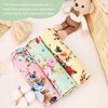 DRESHOW BQUBO Newborn Receiving Blanket with Bow Hat Set Flower Print Baby Swaddle Blankets with Beanie Nursery Swaddle Wrap 3 Sets(3 Sets Printed: Bow Hat + Blanket a)