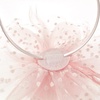 DRESHOW Fascinators Hat Flower Mesh Ribbons Feathers on a Headband and a Clip Tea Party Headwear for Girls and Women(7″ Diameter / Blush Pink)