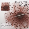 DRESHOW Fascinators Hat Flower Mesh Ribbons Feathers on a Headband and a Clip Tea Party Headwear for Girls and Women(7″ Diameter / Coffee)