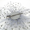 DRESHOW Fascinators Hat Flower Mesh Ribbons Feathers on a Headband and a Clip Tea Party Headwear for Girls and Women(7″ Diameter / Grey)