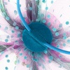 DRESHOW Fascinators Hat Flower Mesh Ribbons Feathers on a Headband and a Clip Tea Party Headwear for Girls and Women(7″ Diameter/ Green Rose Sky Blue)
