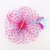 DRESHOW Fascinators Hat Flower Mesh Ribbons Feathers on a Headband and a Clip Tea Party Headwear for Girls and Women(7″ Diameter/ Rose Sky Blue White)