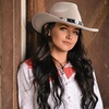 DRESHOW Women Men Classic Felt Wide Brim Western Cowboy & Cowgirl Cap Belt Buckle Retro Panama Hat Unisex Rolled up Caps(Beige With Black Hatband(circumference: 22-22.8″))