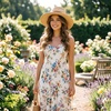 DRESHOW Women Straw Panama Hat Travel Fedora Beach Sun Hat Summer Wide Brim Straw Roll up Hats UPF 50+(Fedora Hat: Khaki (Brown Ribbon))