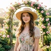 DRESHOW Women Straw Panama Hat Travel Fedora Beach Sun Hat Summer Wide Brim Straw Roll up Hats UPF 50+(Fedora Hat: Khaki (Brown Ribbon))