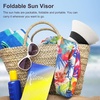 DRESHOW Women Straw Panama Hat Travel Fedora Beach Sun Hat Summer Wide Brim Straw Roll up Hats UPF 50+(Fedora White)