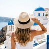 DRESHOW Women Straw Panama Hat Travel Fedora Beach Sun Hat Summer Wide Brim Straw Roll up Hats UPF 50+(Fedora a Beige)