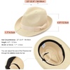 DRESHOW Women Straw Sun Hat Short Brim Panama Travel Fedora Summer Hat Roll Up Beach Cap for Women UPF 50+(1 Pack Rolled Hat: Beige)