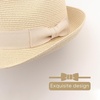 DRESHOW Women Straw Sun Hat Short Brim Panama Travel Fedora Summer Hat Roll Up Beach Cap for Women UPF 50+(1 Pack Rolled Hat: Beige)