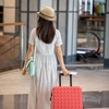 DRESHOW Women Straw Sun Hat Short Brim Panama Travel Fedora Summer Hat Roll Up Beach Cap for Women UPF 50+(1 Pc Ribbon Straw Hat: Beige)