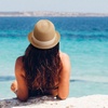 DRESHOW Women Straw Sun Hat Short Brim Panama Travel Fedora Summer Hat Roll Up Beach Cap for Women UPF 50+(1 Pc Straw Hat: Khaki (Beige Ribbon))