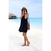 DRESHOW Women Straw Sun Hat Short Brim Panama Travel Fedora Summer Hat Roll Up Beach Cap for Women UPF 50+(Ab Beige G)