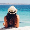 DRESHOW Women Straw Sun Hat Short Brim Panama Travel Fedora Summer Hat Roll Up Beach Cap for Women UPF 50+(Beige Fa)