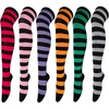 6 Pairs: Pink  Purple  Orange  Green  Grey  Red