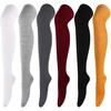 6 Pairs: White  Light Gray  Gray  Burgundy  Black  Mustard