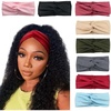 DRESHOW 8 Pack Headbands for Women Yoga Knotted Headbands Elastic Criss Cross Hair Accessories Sports Head Wrap Non Slip(8 Pack Cross D)
