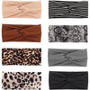 DRESHOW 8 Pack Headbands for Women Yoga Knotted Headbands Elastic Criss Cross Hair Accessories Sports Head Wrap Non Slip(8 Pack Fashion Leader A)
