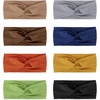 DRESHOW 8 Pack Headbands for Women Yoga Knotted Headbands Elastic Criss Cross Hair Accessories Sports Head Wrap Non Slip(8 Pack: Wonderful Moods)