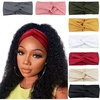 DRESHOW 8 Pack Headbands for Women Yoga Knotted Headbands Elastic Criss Cross Hair Accessories Sports Head Wrap Non Slip(Multi-color)