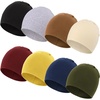 DRESHOW BQUBO 8 Pack Baby Newborn Hats Infant Toddler Kid Hats Soft Nursery Beanie Unisex Beanie Hat for Boys Girls 0-6 Years(8 Pack C: Solid Color)