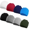DRESHOW BQUBO 8 Pack Baby Newborn Hats Infant Toddler Kid Hats Soft Nursery Beanie Unisex Beanie Hat for Boys Girls 0-6 Years(8 Pack Eb)