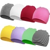 DRESHOW BQUBO 8 Pack Baby Newborn Hats Infant Toddler Kid Hats Soft Nursery Beanie Unisex Beanie Hat for Boys Girls 0-6 Years(8 Pack G)