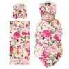 1 Set Printed: Bow Hat + Blanket (Ivory)