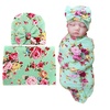 1 Set Printed: Bow Hat + Blanket (Classic Green)