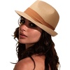 1 Pc Straw Hat: Khaki (Brown Ribbon)