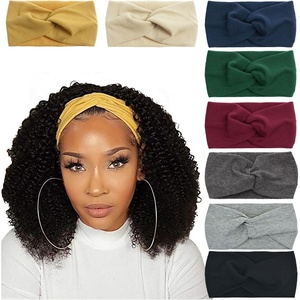 DRESHOW 8 Pack Headbands for Women Yoga Knotted Headbands Elastic Criss Cross Hair Accessories Sports Head Wrap Non Slip(8 Pack Ha)