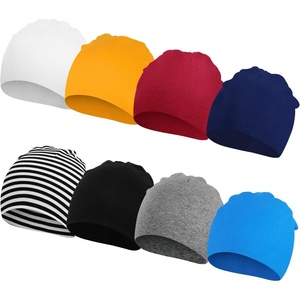 DRESHOW BQUBO 8 Pack Baby Newborn Hats Infant Toddler Kid Hats Soft Nursery Beanie Unisex Beanie Hat for Boys Girls 0-6 Years(8 Pack Gc)
